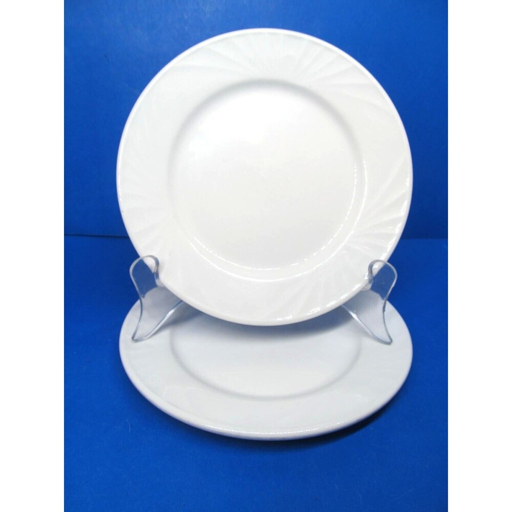Dudson Olympus White Bread Plates 6 3/8" Stoke on Trent Set of 2